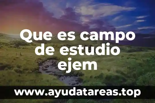 Definición de que es el verdadero amor 5 Que es campo de estudio ejem