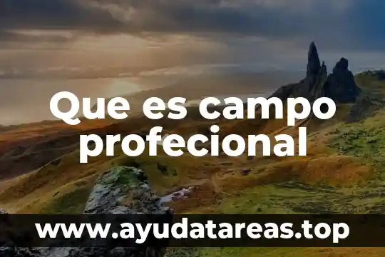 Qué es cociente y decreciente significado 6 Que es campo profecional