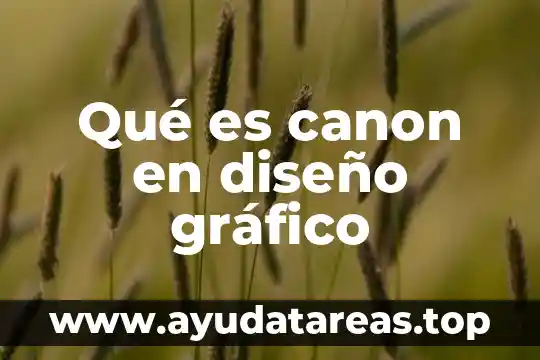 Que es un logotipo en diseño grafico 3 Qué es canon en diseño gráfico