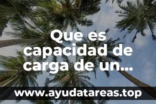 Que es el nombre del sitio web ejemplos 5 Que es capacidad de carga de un sitio natural