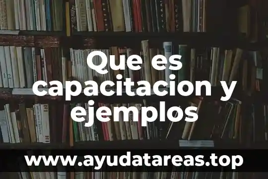 Qué es un nombre químico 8 Que es capacitacion y ejemplos