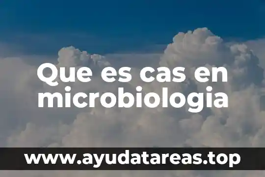 Veda inmobiliaria que es 5 Que es cas en microbiologia
