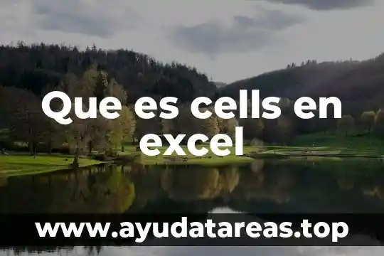Que es el color granate oscuro en excel 4 Que es cells en excel