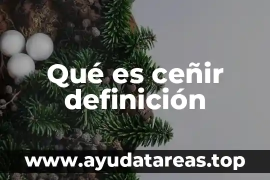 Qué es ceñir definición