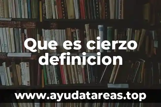 Que es cierzo definicion
