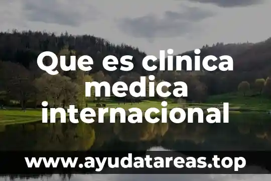 Que es especialidad medica tiene un medico que simboliza 7 Que es clinica medica internacional