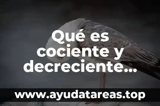 Incertidumbre tipo a que es 6 Qué es cociente y decreciente significado