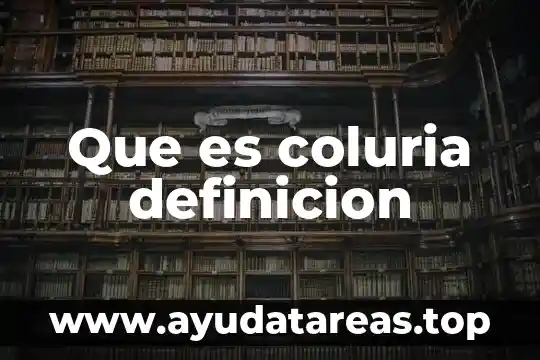 Qué es el nombre definición 7 Que es coluria definicion