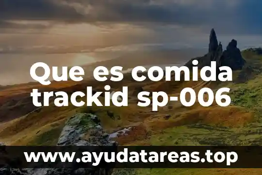 Que es pictograma de comida 5 Que es comida trackid sp-006