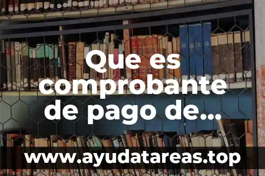 Que es comprobante de pago de derechos o aprovechamientos