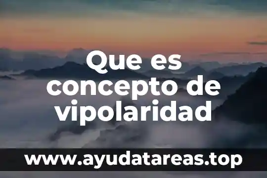 Concepto de que es amenazar 3 Que es concepto de vipolaridad