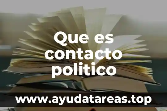 Qué es el agua para lentes de contacto 7 Que es contacto politico