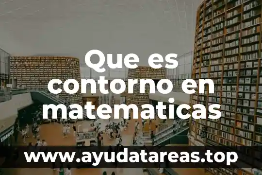 Que es contorno en matematicas
