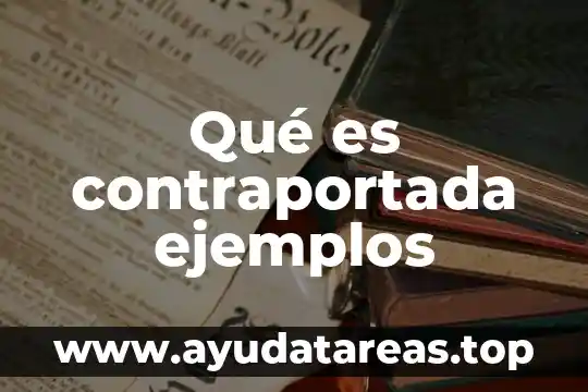 Que es una reaccion con agua 5 Qué es contraportada ejemplos
