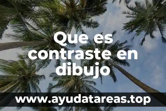 Que es el dibujo mimético 5 Que es contraste en dibujo