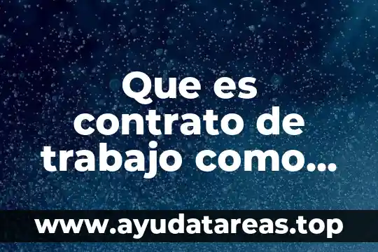 Que es vida autonoma 3 Que es contrato de trabajo como figura autónoma