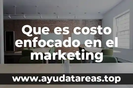 Que es periodo en una señal logica 6 Que es costo enfocado en el marketing