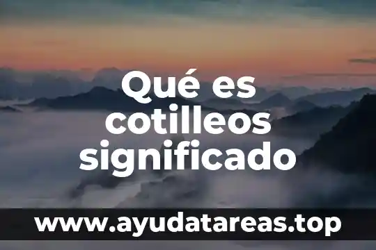 Que es vihuela significado 7 Qué es cotilleos significado