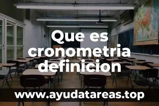 Qué es envejecimiento definición 8 Que es cronometria definicion