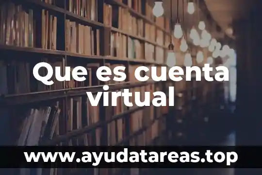 Que es nombre de la organizacion 5 Que es cuenta virtual