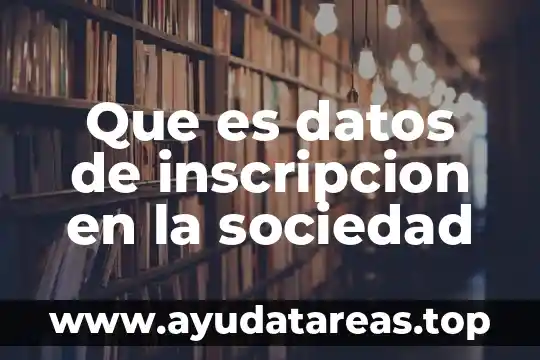 Número de constancia de inscripción NCI que es 6 Que es datos de inscripcion en la sociedad