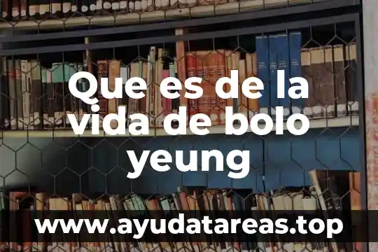 Que es ser un campeon en la vida 3 Que es de la vida de bolo yeung