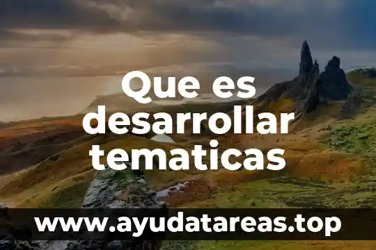 Que es aplicaciones para desarrollar demos 8 Que es desarrollar tematicas