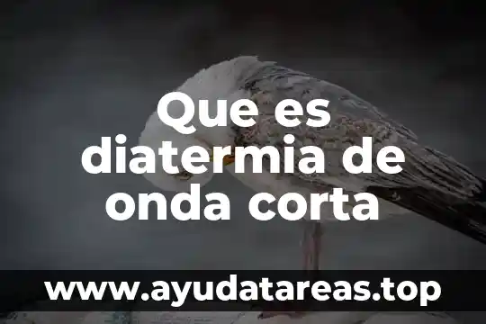 Que es diatermia de onda corta