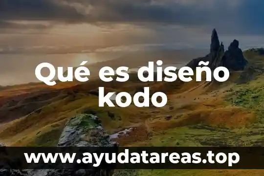 Que es cinta opción diseño color 5 Qué es diseño kodo