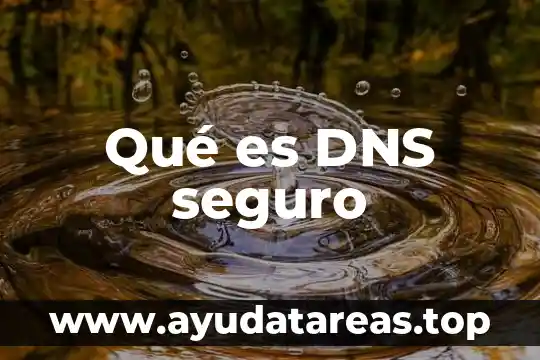 Qué es DNS seguro