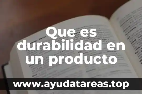 Producto perejil que es 5 Que es durabilidad en un producto