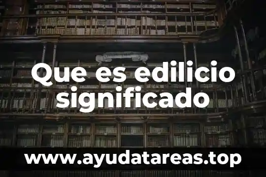 Los losetas que es el significado 5 Que es edilicio significado