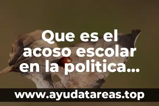 Qué es el acoso en el transporte público definición 4 Que es el acoso escolar en la politica publica