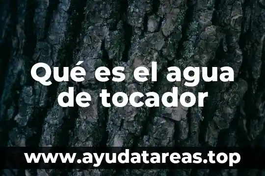Que es el suministro de agua en forma directa 3 Qué es el agua de tocador