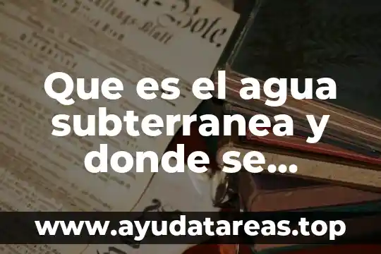 Qué es libertad de gravamen y donde se paga 8 Que es el agua subterranea y donde se encuentra