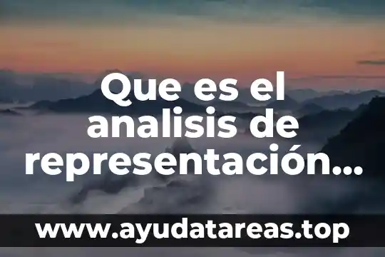 Que es el analisis predictivo 3 Que es el analisis de representación algebraico