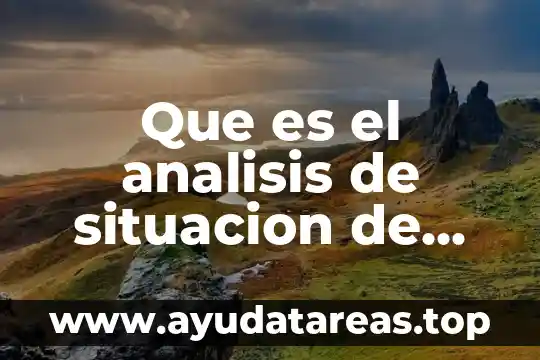 Que es el analisis de situacion de saliud trackid sp-006