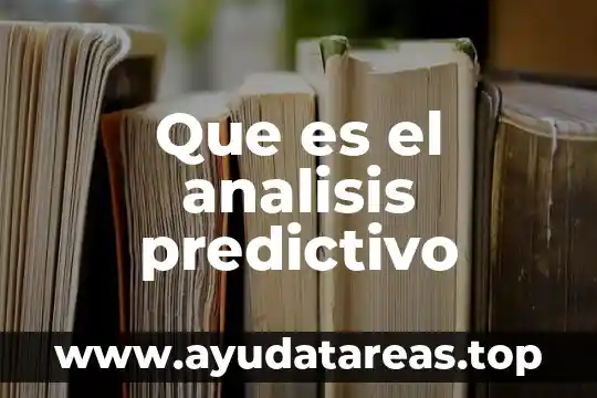 Que es el analisis de representación algebraico 3 Que es el analisis predictivo