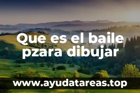 Que es el baile pzara dibujar