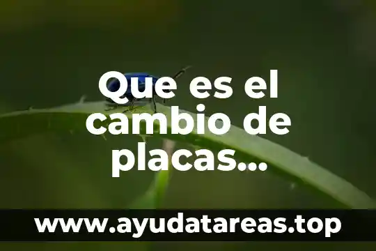 Que es tipos de cambio social 7 Que es el cambio de placas tectónicas