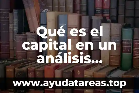 Qué es un análisis proyectivo 7 Qué es el capital en un análisis financiero
