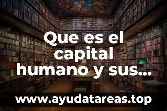 Que es el capital humano y sus funciones