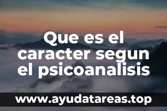 Qué es el cuerpo místico para el psicoanálisis 5 Que es el caracter segun el psicoanalisis