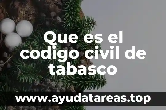 Que es el codigo civil de tabasco