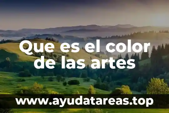 Qué es un ángulo en artes 7 Que es el color de las artes
