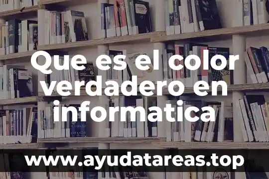 Qué es datos adjuntos en informática 7 Que es el color verdadero en informatica