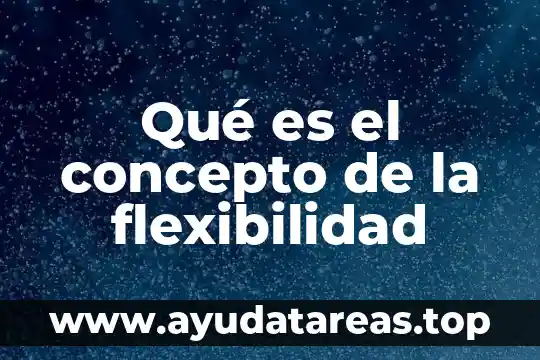 Productos artificiales que es significado y concepto 5 Qué es el concepto de la flexibilidad