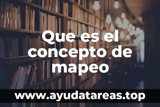 Que es el concepto de mapeo