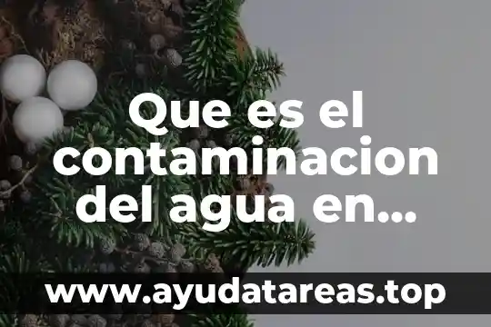Que es agua alumbrada 8 Que es el contaminacion del agua en ecologia