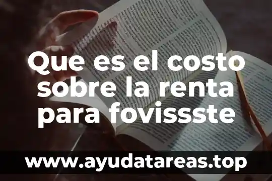 Que es la renta de mobiliario servicio o producto 4 Que es el costo sobre la renta para fovissste